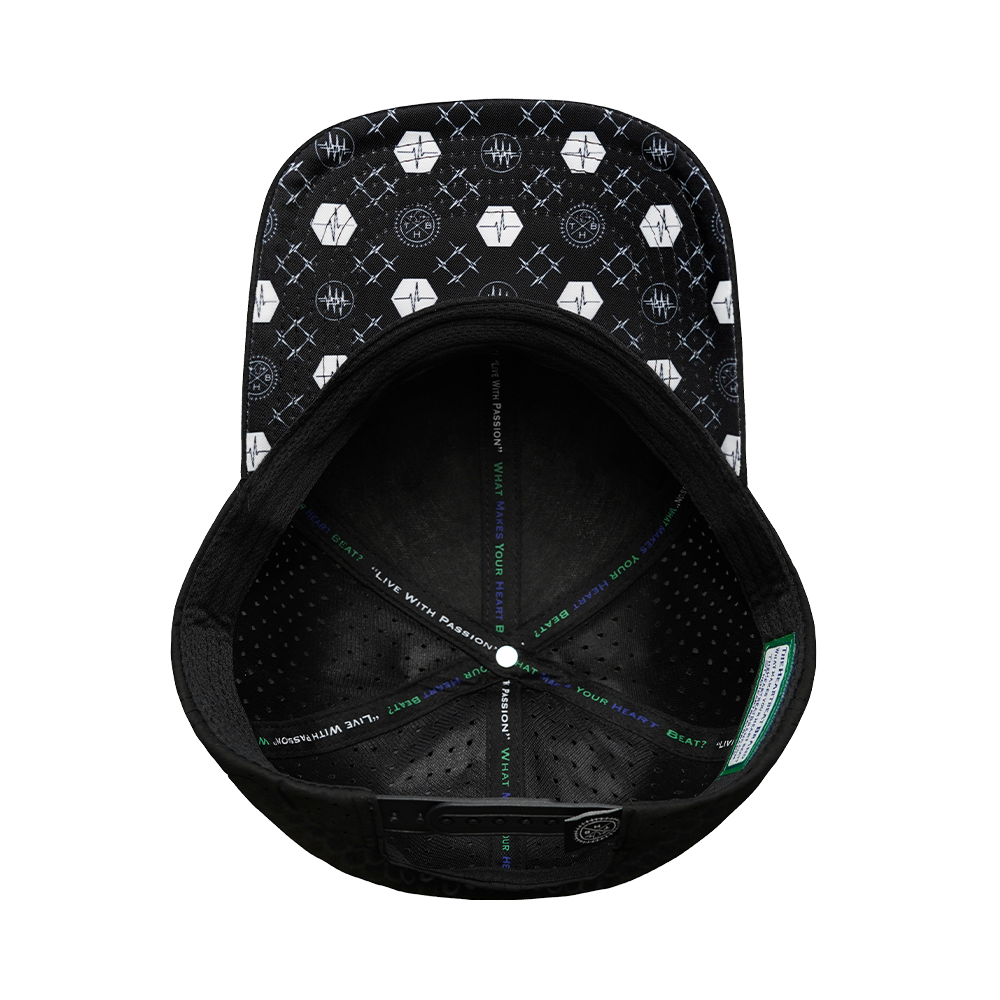 Yoga - 6 Panel - Black - Laser Mesh (Unisex)