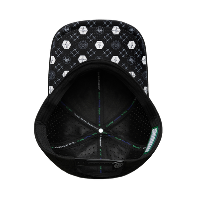 Yoga - 6 Panel - Black - Laser Mesh (Unisex)