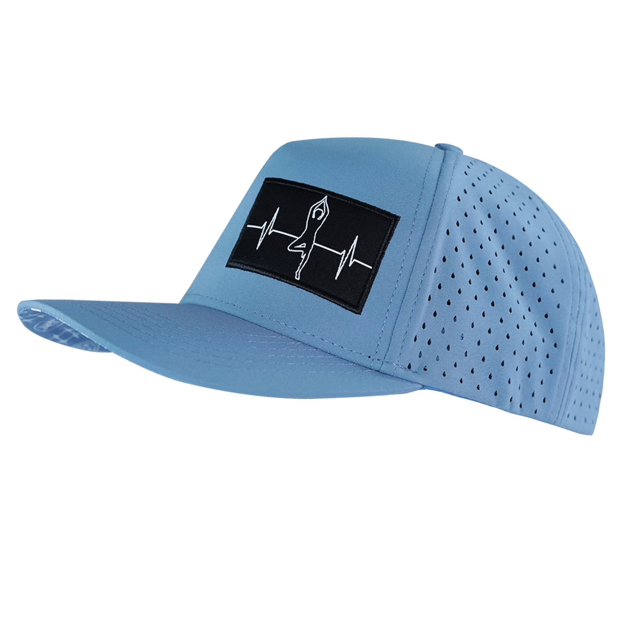 Yoga - 5 Panel - Structured - Light Blue - Laser Mesh (Unisex)