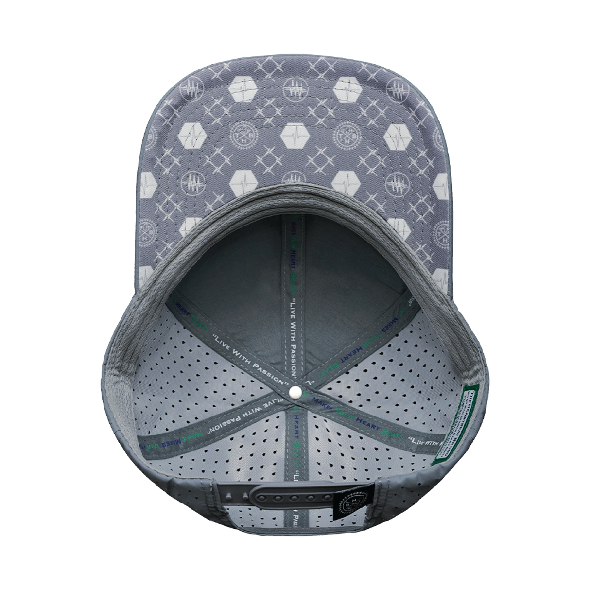Yoga - 6 Panel - Gray - Laser Mesh (Unisex)