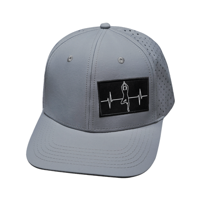 Yoga - 6 Panel - Gray - Laser Mesh (Unisex)