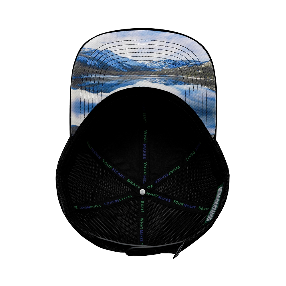 Tahoe - 6 Panel - Black Camo / Black - Trucker Mesh (Unisex)