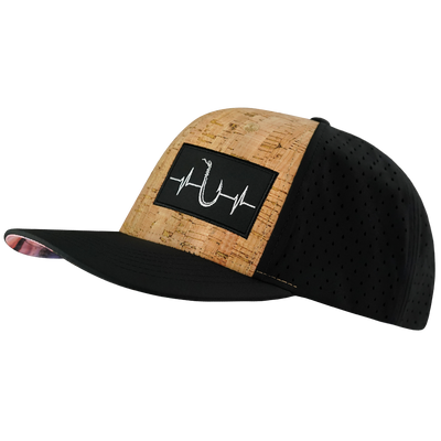 Fishing - 6 Panel - Cork - Black - Laser Mesh (Unisex)