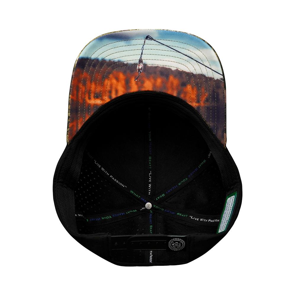 Fishing - 6 Panel - Maple Leaf Camo / Black - Laser Mesh (Unisex)