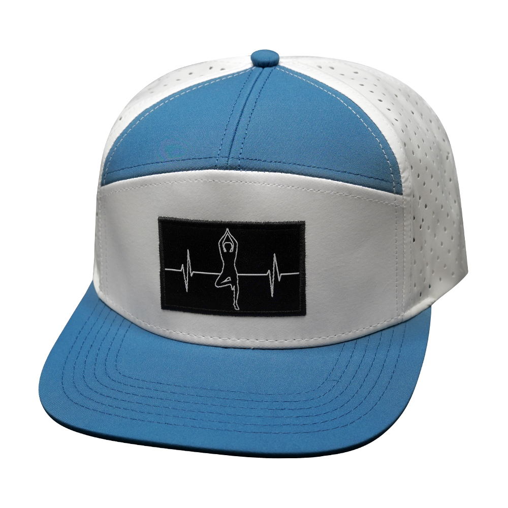 Yoga - 7 Panel - Light Blue / White - Laser Mesh (Unisex)