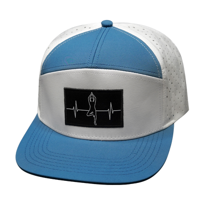 Yoga - 7 Panel - Light Blue / White - Laser Mesh (Unisex)