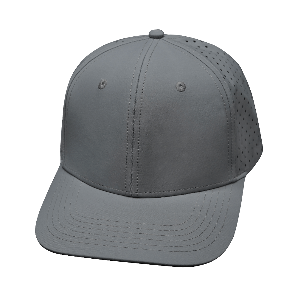 Blank - 6 Panel - Gray (Unisex) - Laser Mesh
