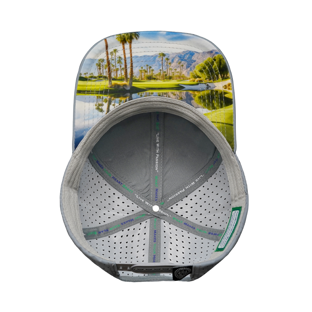 Golf - 6 Panel - Gray Blue - Laser Mesh (Unisex)