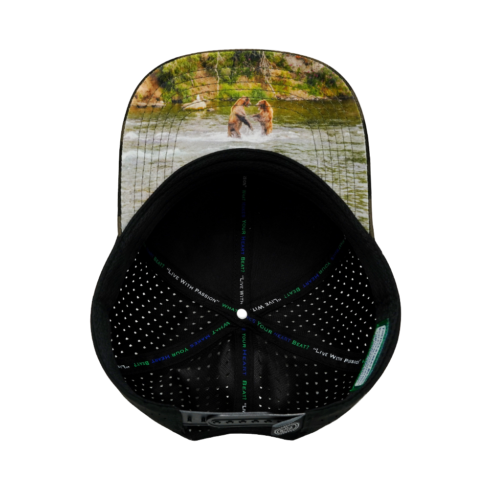 Alaska - 6 Panel - Tan Camo / Black - Laser Mesh (Unisex)