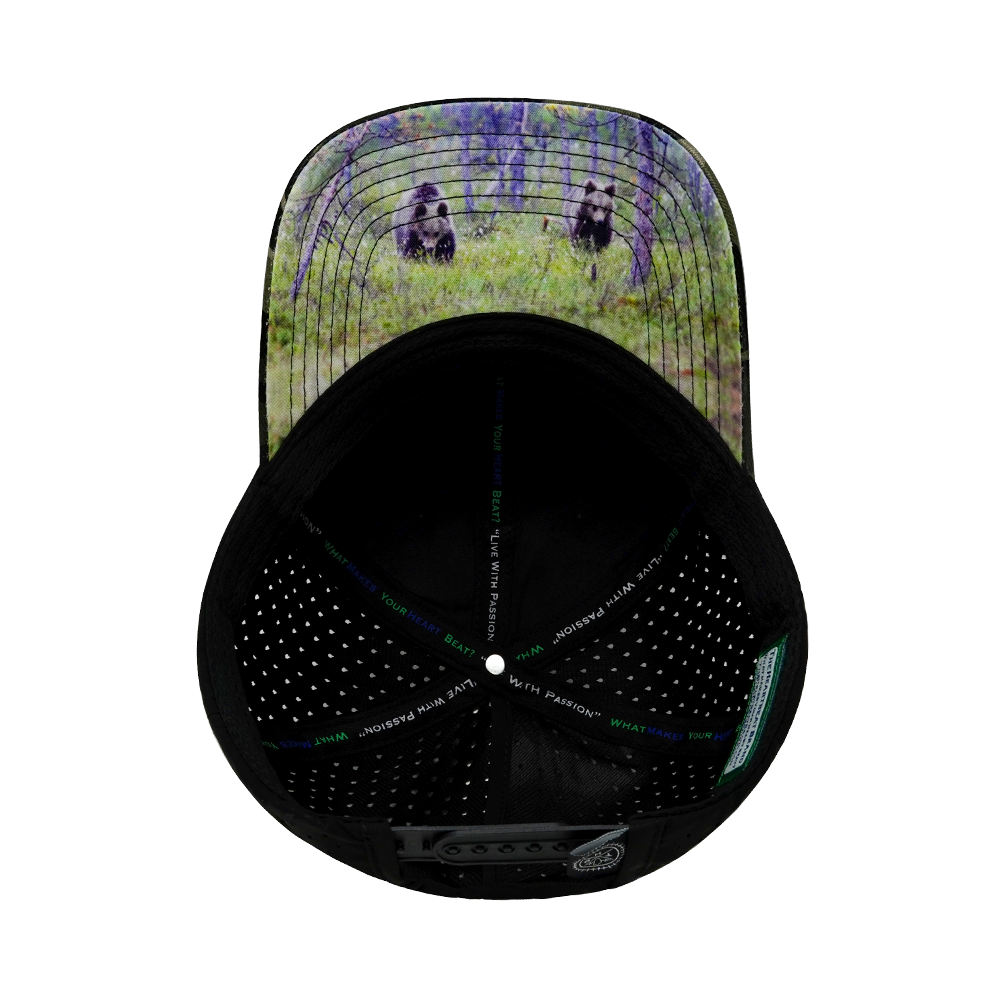Alaska - 6 Panel - Shallow Fit - Pony Tail - Camo / Black - Soft Trucker Mesh (Unisex)