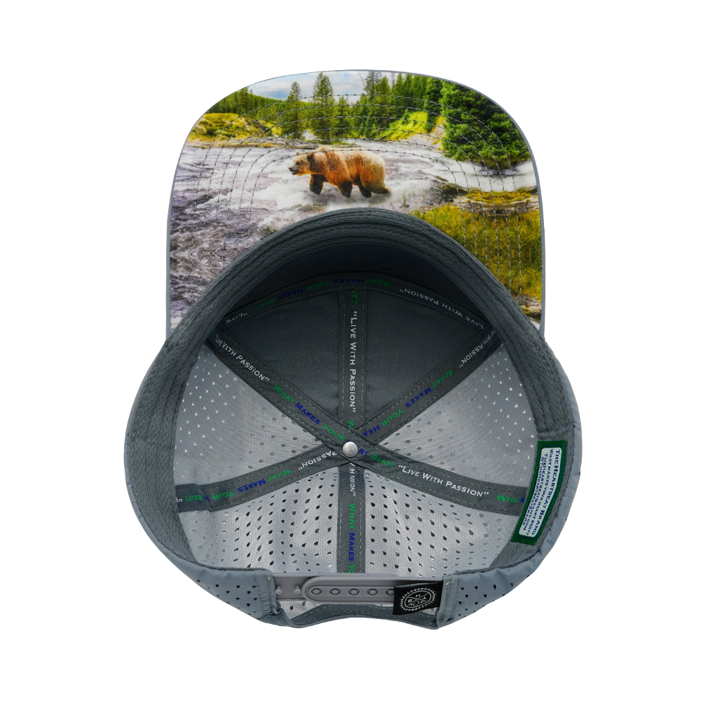 Alaska - 7 Panel - Cork - Gray Blue - Laser Mesh (Unisex)