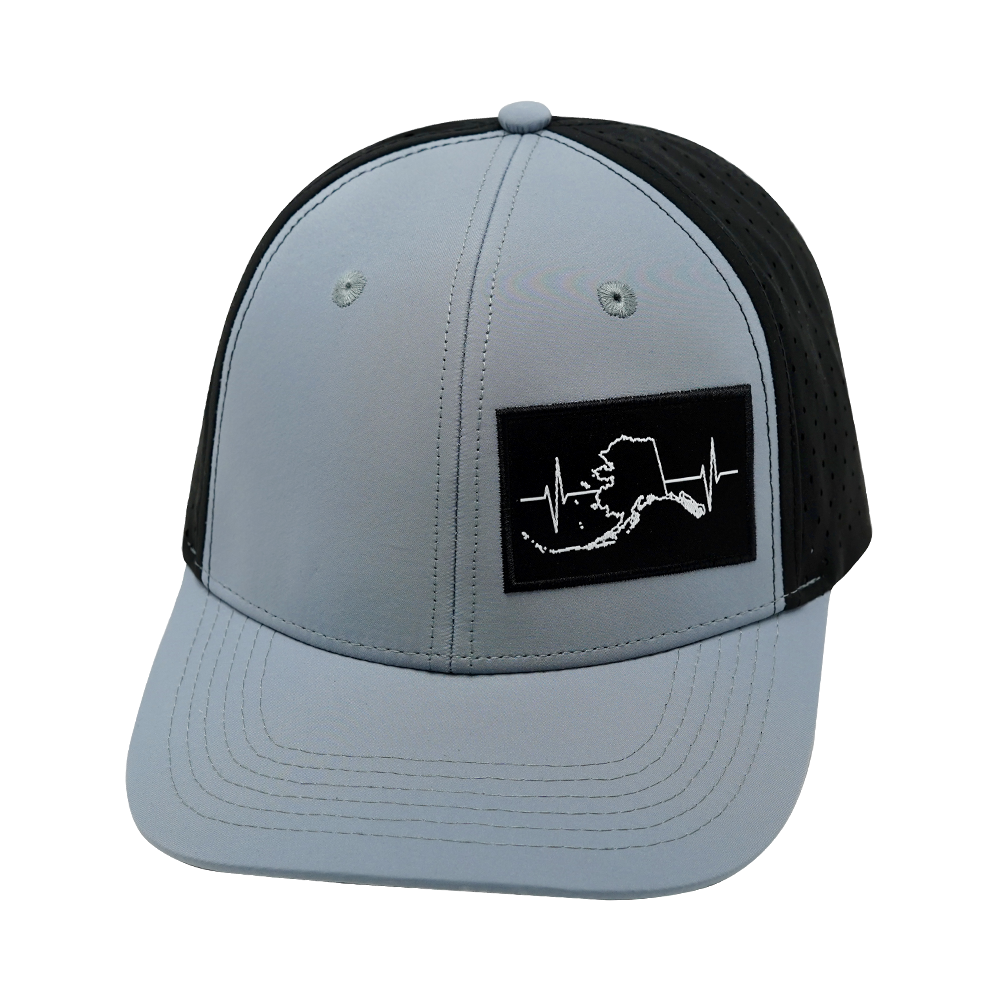 Alaska - 6 Panel - Gray Blue / Black - Laser Mesh (Unisex)