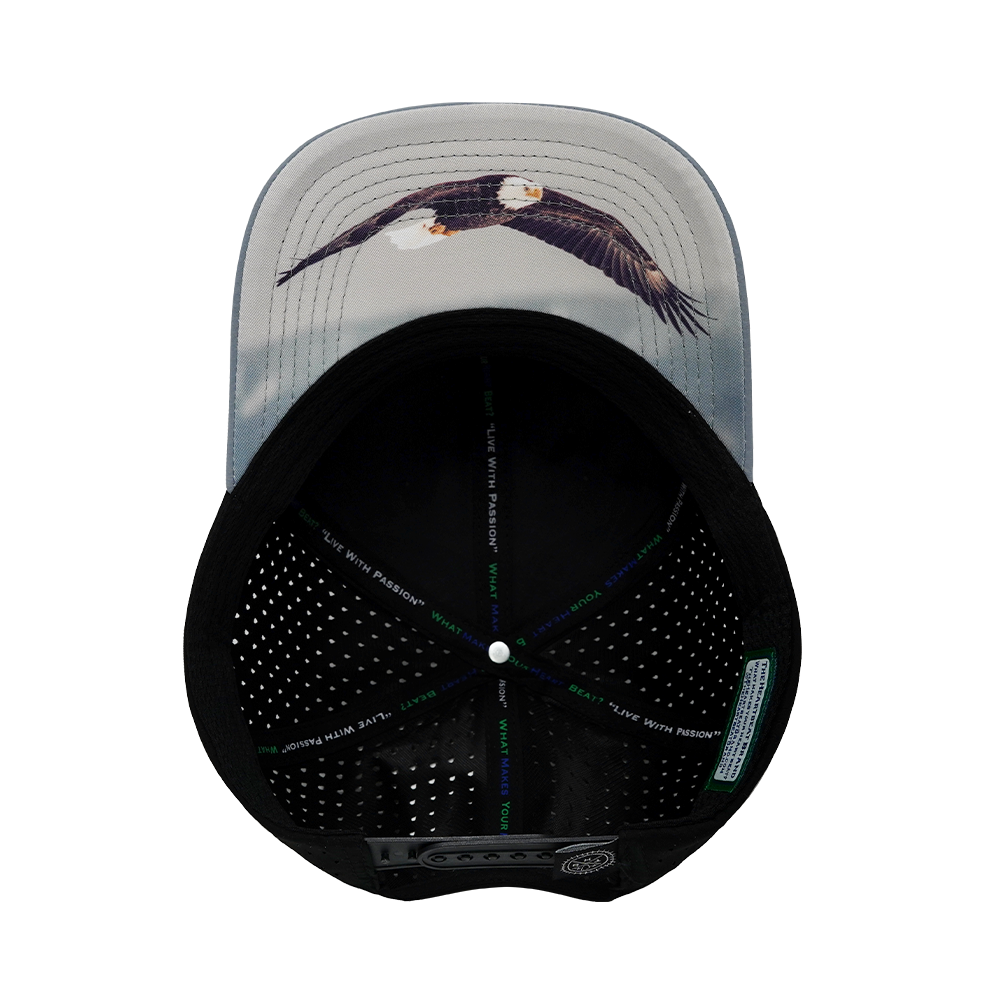 Alaska - 6 Panel - Gray Blue / Black - Laser Mesh (Unisex)