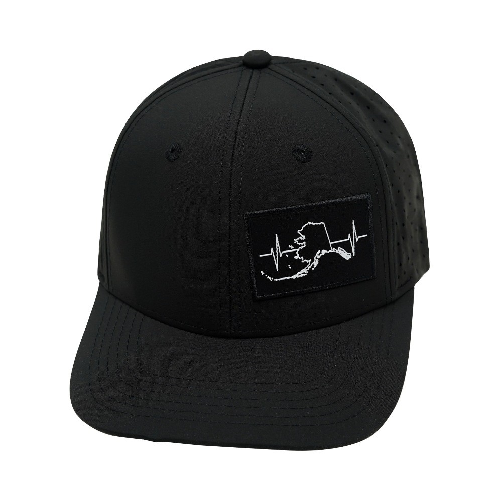 Alaska - 6 Panel - Black - Laser Mesh (Unisex)
