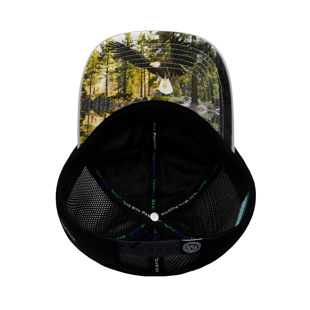 Alaska - 6 Panel - Unstructured - Gray / Black - Laser Mesh (Unisex)