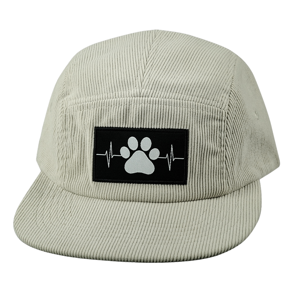 Dog - 5 Panel - Unstructured - Corduroy - Sand - Fabric Back (Unisex)