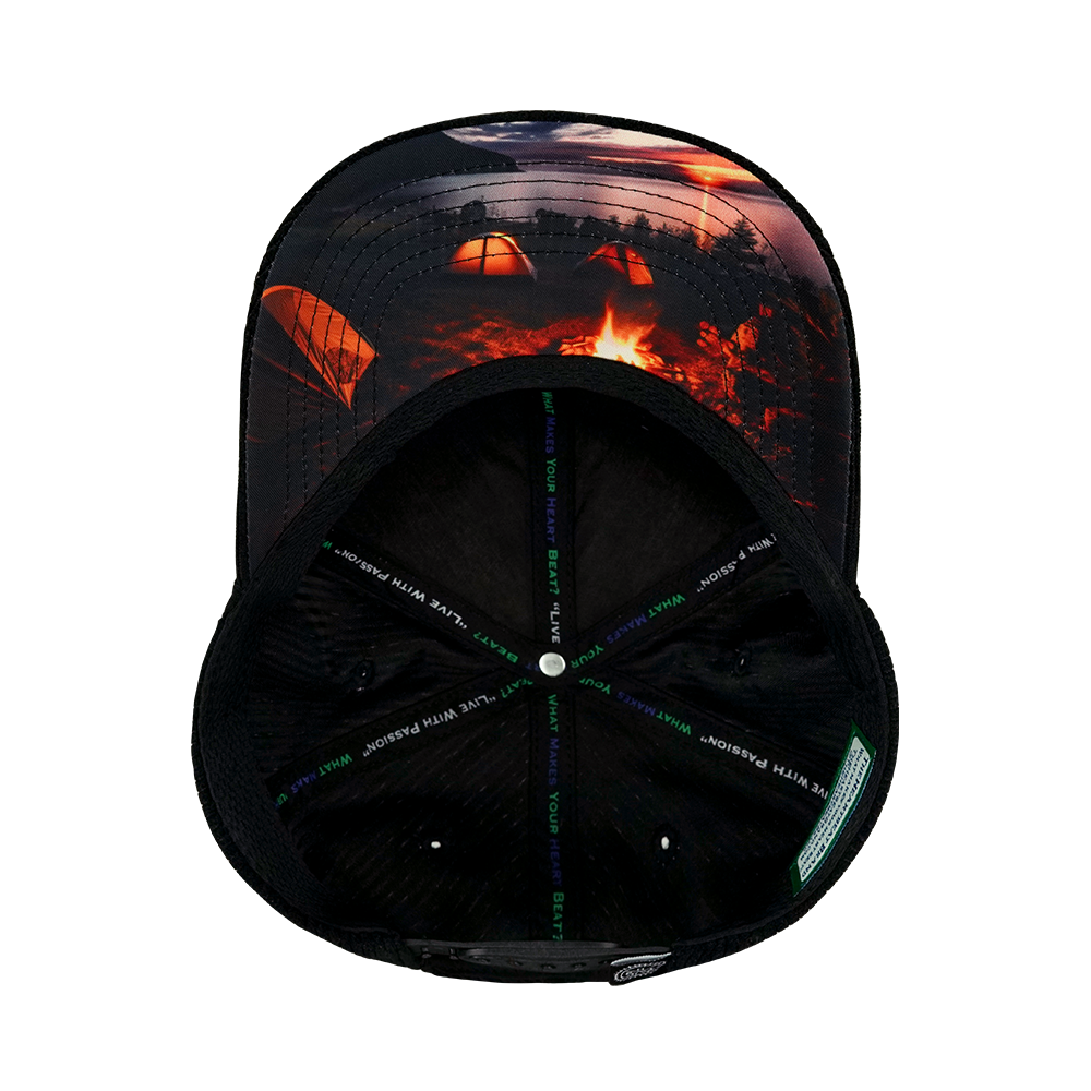 Camping - 6 Panel - Cork - Corduroy - Black - Laser Mesh (Unisex)