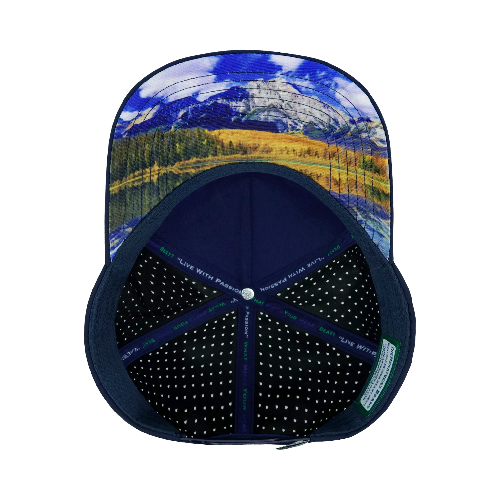 Camping - 5 Panel - Structured - Royal Blue - Laser Mesh (Unisex)