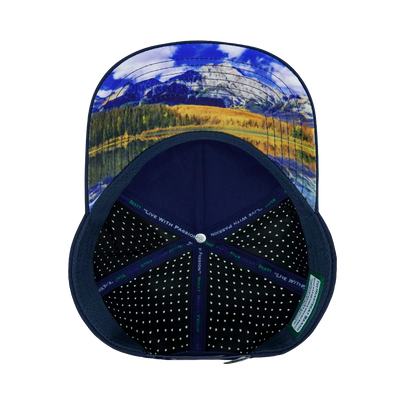 Camping - 5 Panel - Structured - Royal Blue - Laser Mesh (Unisex)