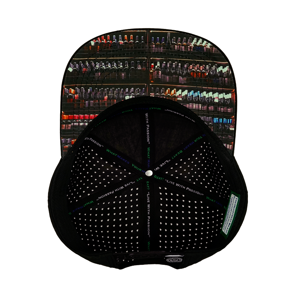 Wine - 7 Panel - Cork - Black / Tan - Laser Mesh (Unisex)