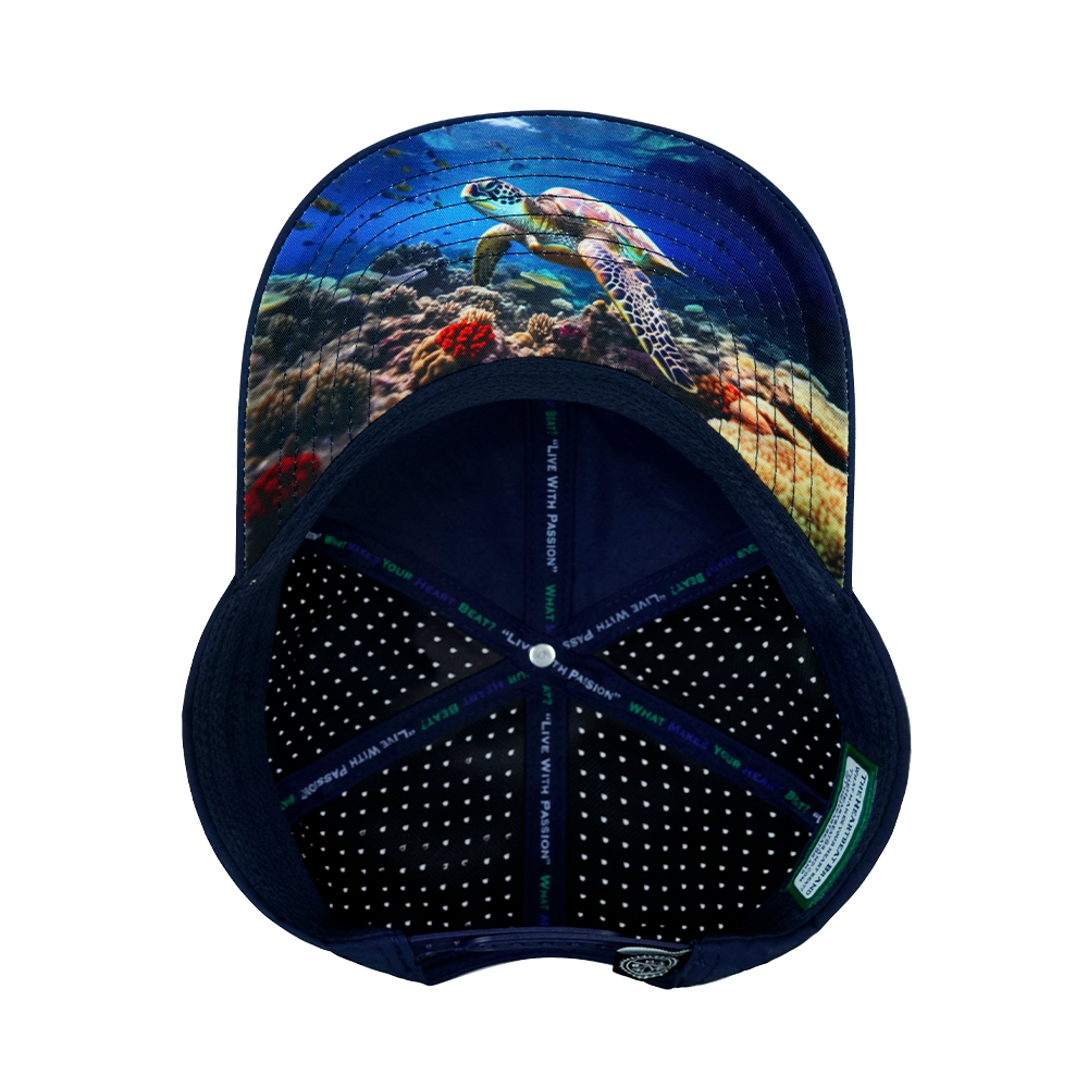 Beach - 6 Panel - Cork - Dark Blue - Laser Mesh (Unisex)