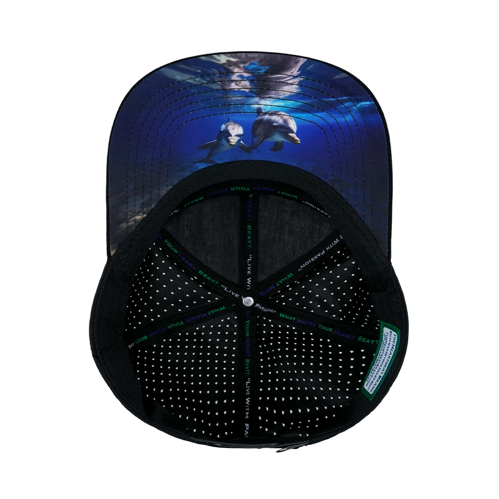 Beach - 7 Panel - Corduroy - Black / Blue / White - Laser Mesh (Unisex)