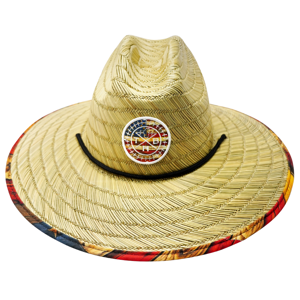 THB - Straw - Flag Stained Wood (Unisex)