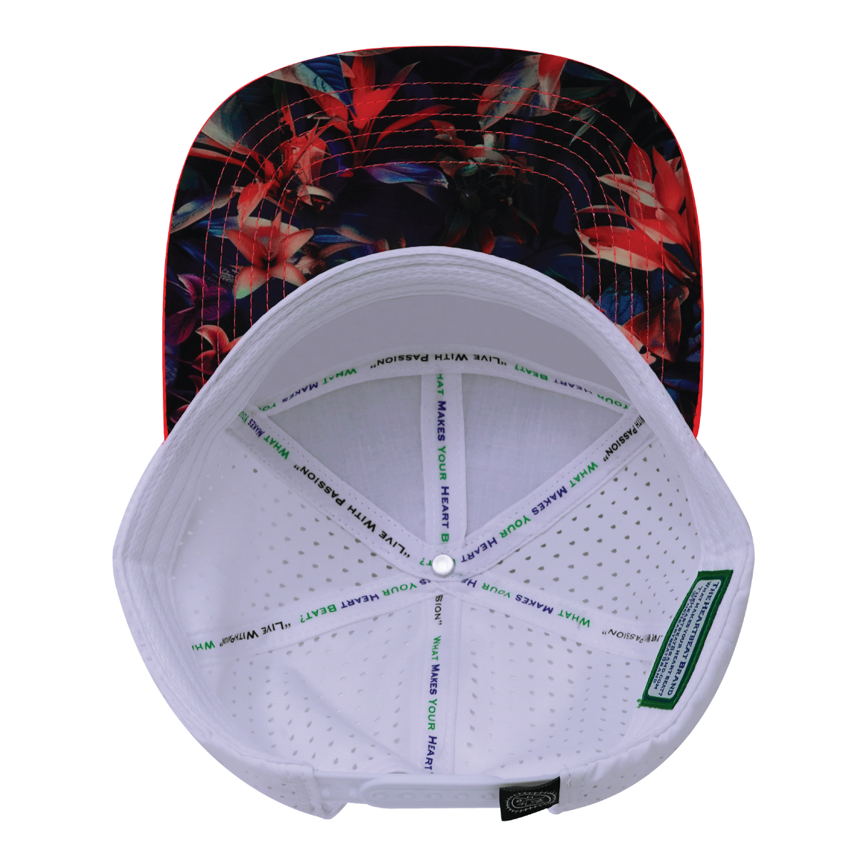 **YOUTH** THB - 7 Panel - Electric Eden - Neon Peach / Neon Blue / White - Laser Mesh (Unisex)