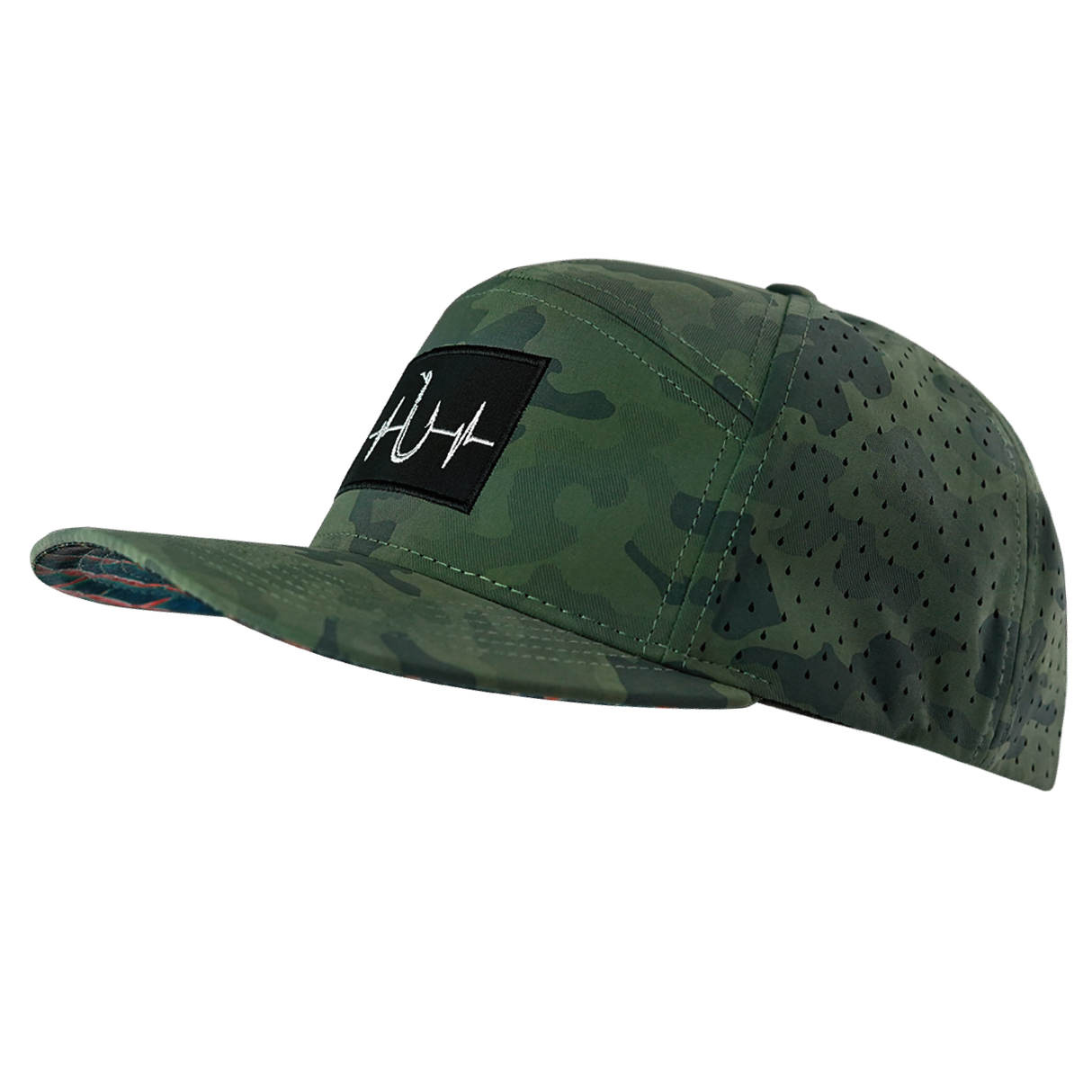 Fishing - 7 Panel - Soft Teal Camo - Laser Mesh (Unisex)