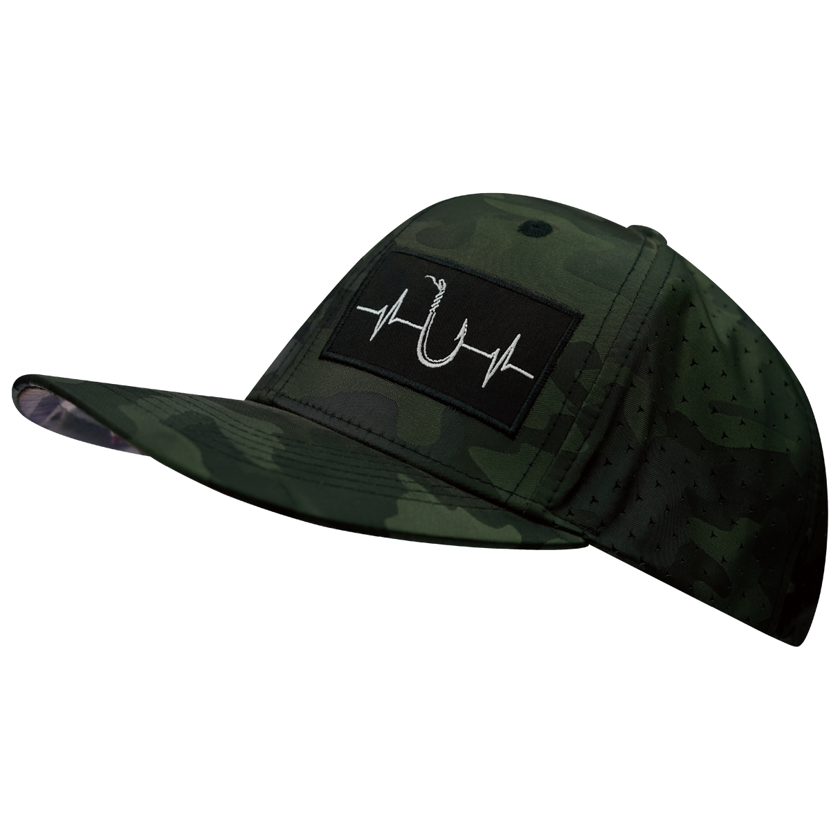 Fishing - 6 Panel - Green Camo - Laser Mesh (Unisex)