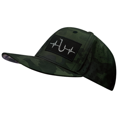 Fishing - 6 Panel - Green Camo - Laser Mesh (Unisex)