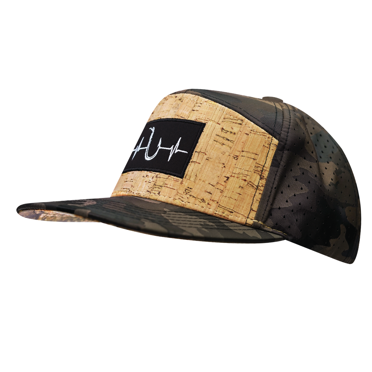 Fishing - 7 Panel - Cork - Tan Camo - Laser Mesh (Unisex)