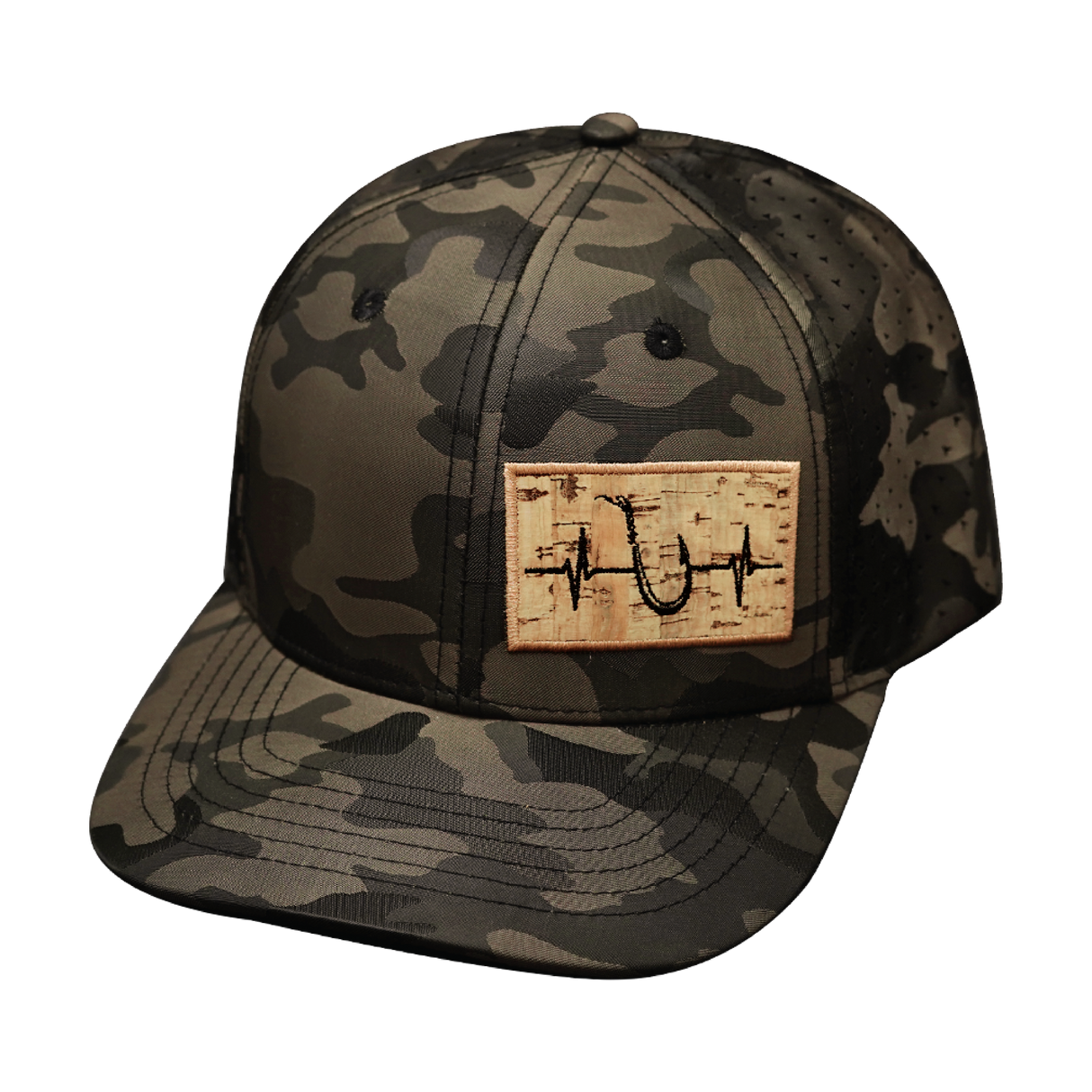 Fishing - 6 Panel - Tan Camo - Laser Mesh (Unisex)