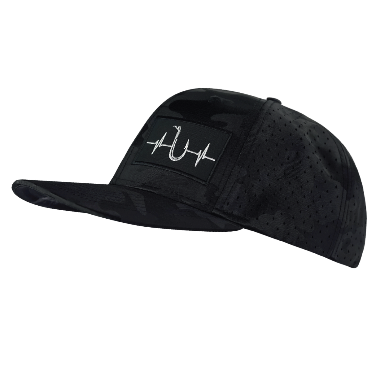 Fishing - 6 Panel - Black Camo - Laser Mesh (Unisex)