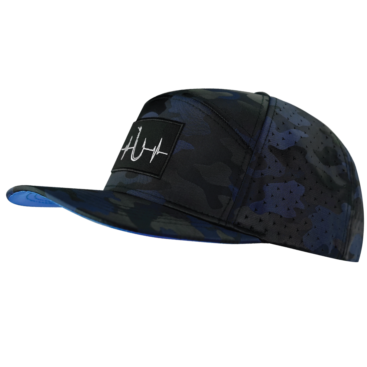 Fishing - 7 Panel - Navy Camo - Laser Mesh (Unisex)