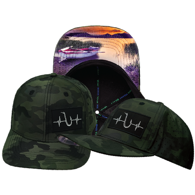 Fishing - 6 Panel - Green Camo - Laser Mesh (Unisex)