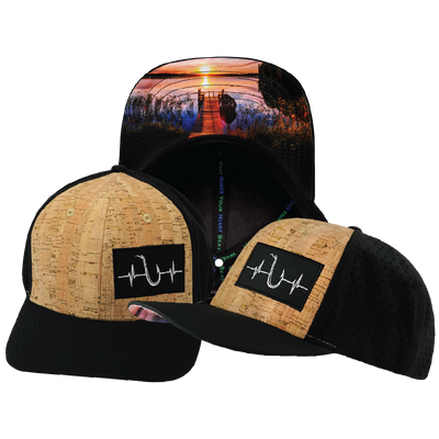 Fishing - 6 Panel - Cork - Black - Laser Mesh (Unisex)
