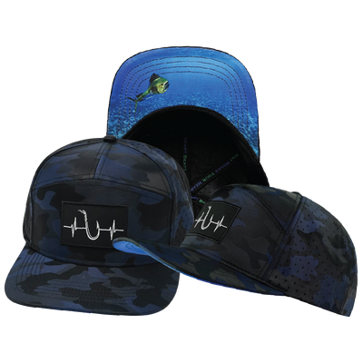 Fishing - 7 Panel - Navy Camo - Laser Mesh (Unisex)