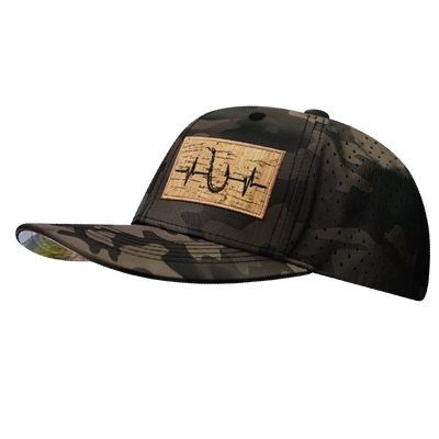 Fishing - 6 Panel - Tan Camo - Laser Mesh (Unisex)