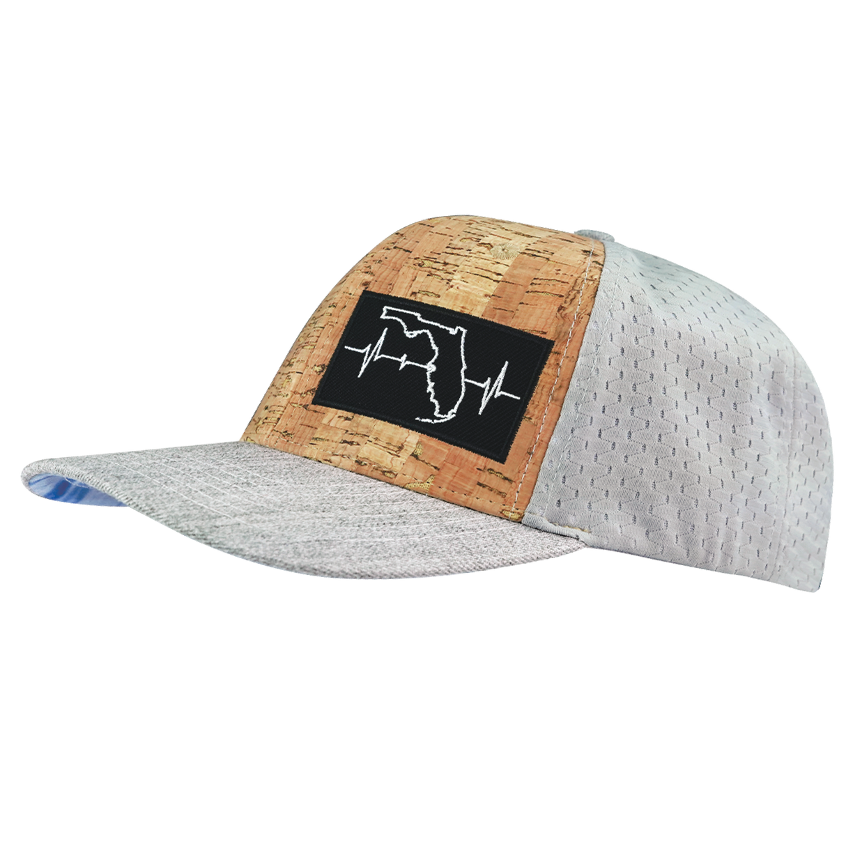 Florida - 6 Panel - Cork - Heather Gray - Fabric Back (Unisex)