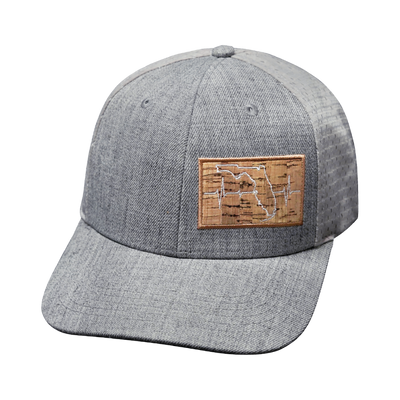 Florida - 6 Panel - Heather Gray / Gray - Jersey Mesh (Unisex)