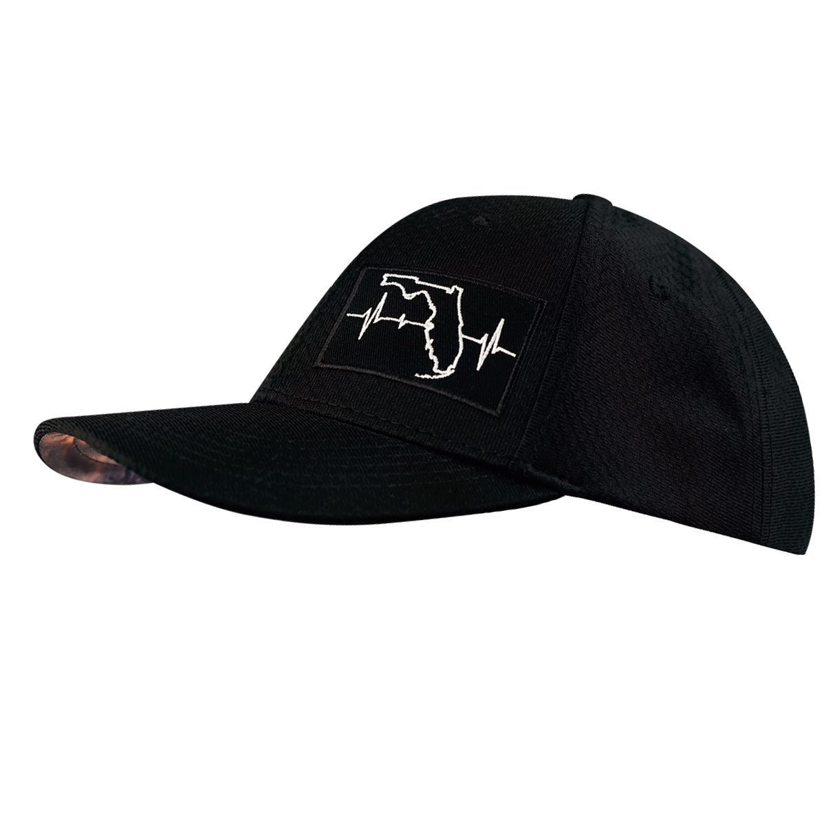 Florida - 6 Panel - AirMesh - Athletic Fit - Black - Fabric Back (Unisex)