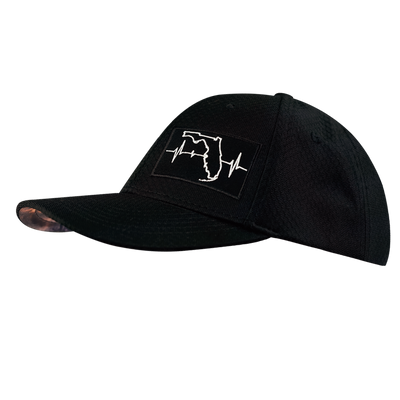 Florida - 6 Panel - AirMesh - Athletic Fit - Black - Fabric Back (Unisex)