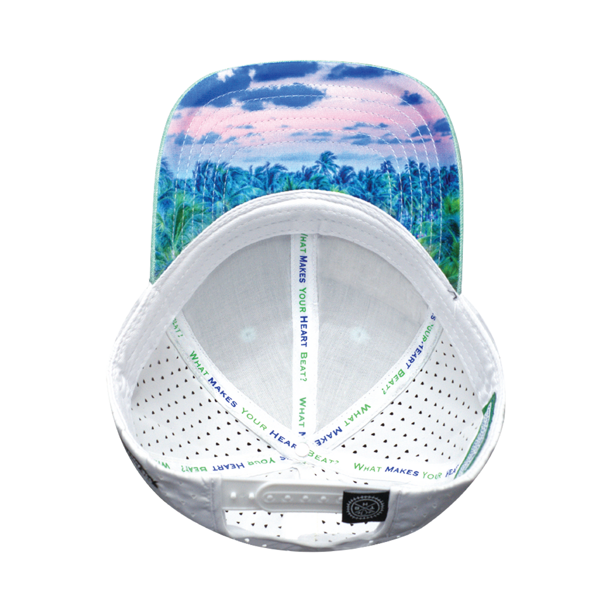 Florida - 6 Panel - Shallow Fit - Pony Tail - Teal / White - Laser Mesh (Unisex)