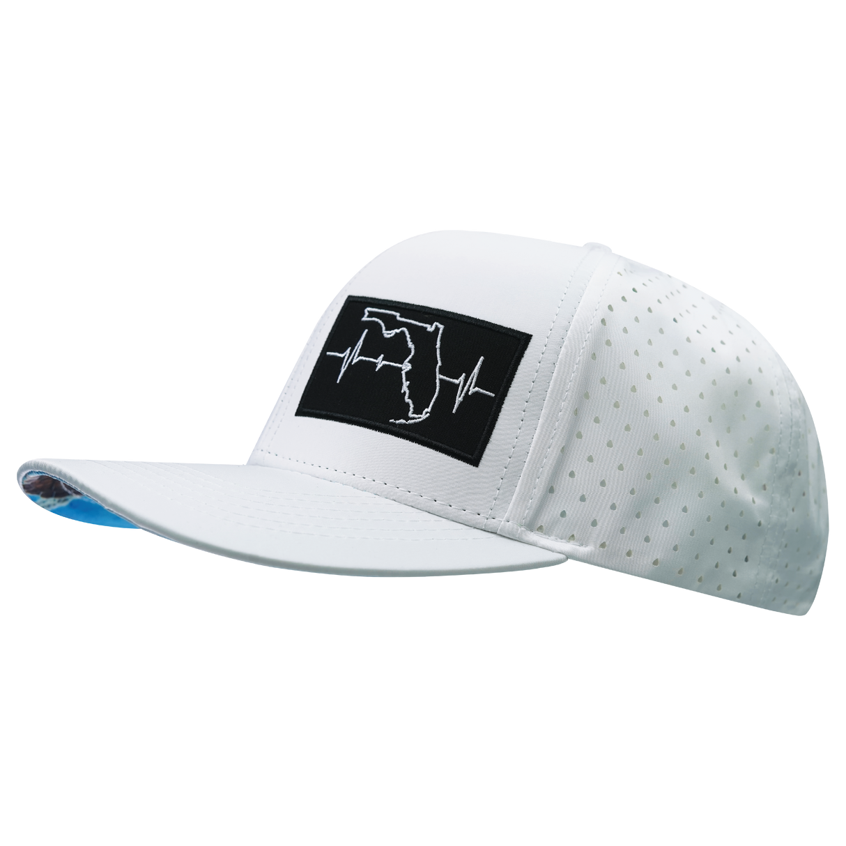 Florida - 6 Panel - White - Laser Mesh (Unisex)