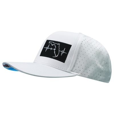 Florida - 6 Panel - White - Laser Mesh (Unisex)