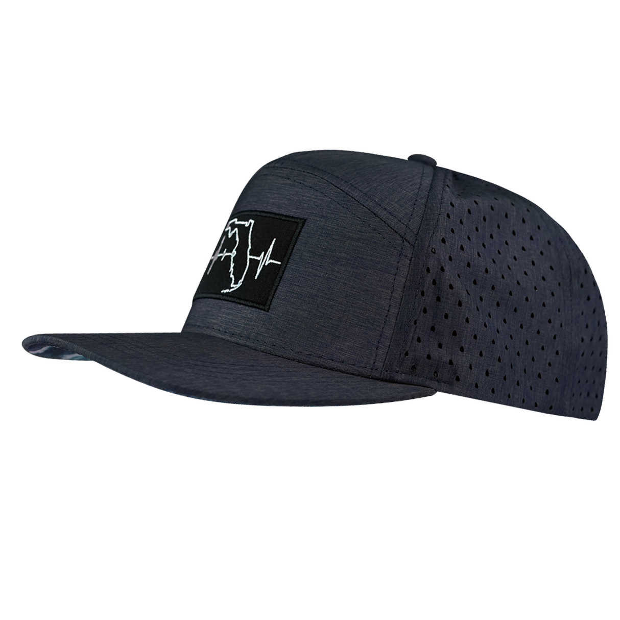 Florida - 7 Panel - Ocean Blue - Laser Mesh (Unisex)