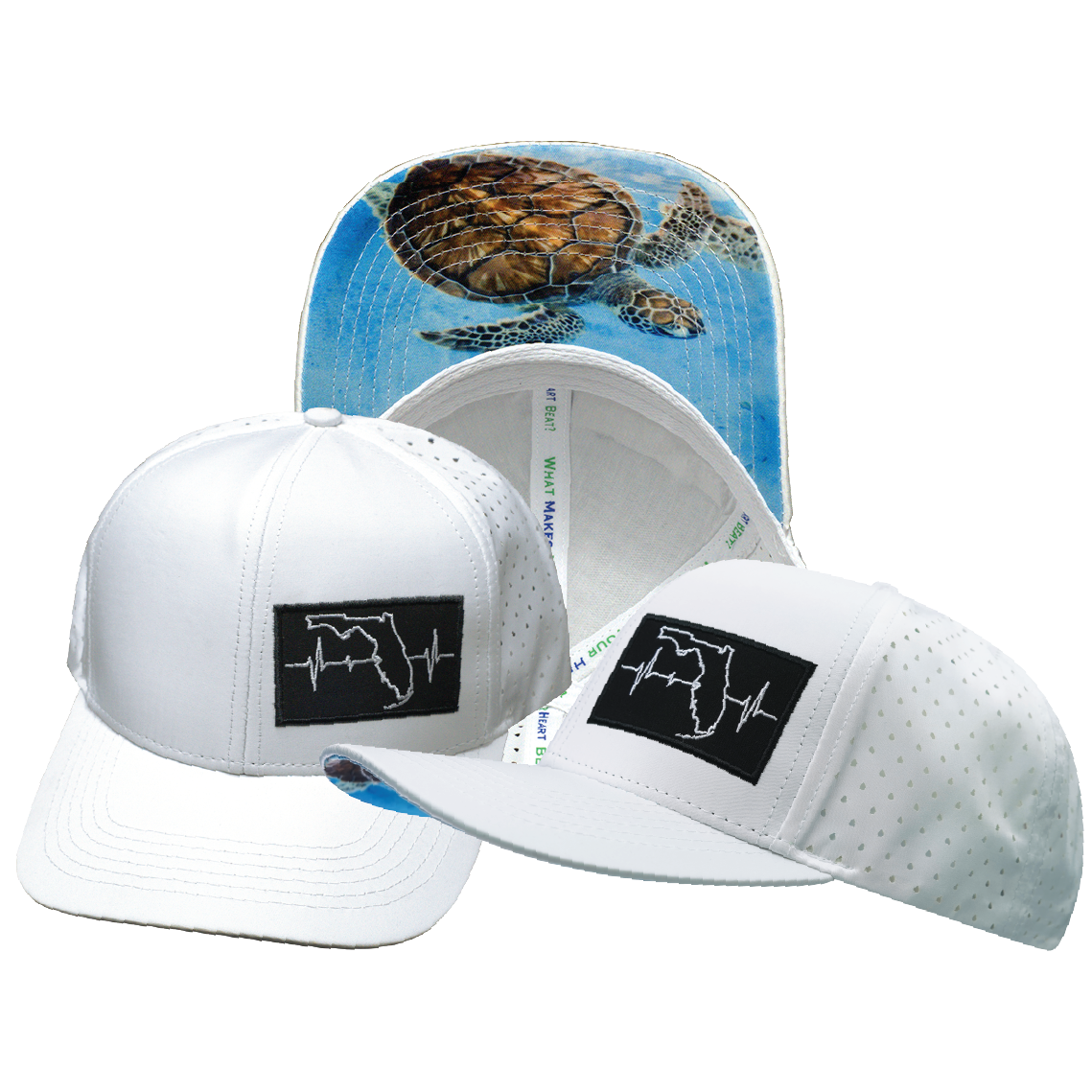 Florida - 6 Panel - White - Laser Mesh (Unisex)