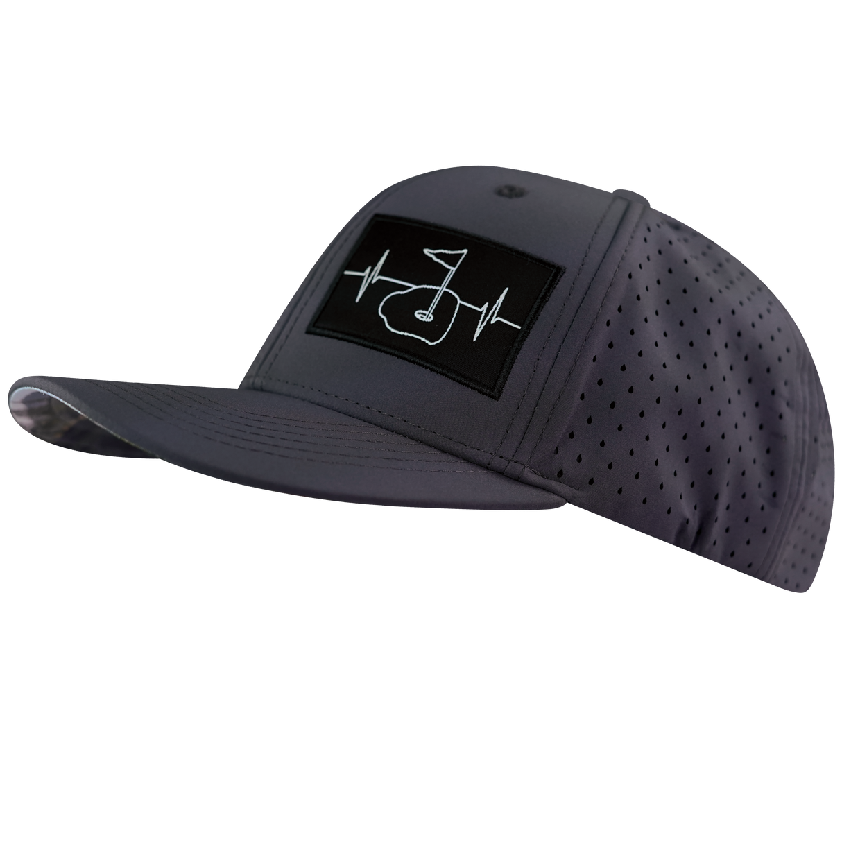 Golf - 6 Panel - Charcoal - Laser Mesh (Unisex)