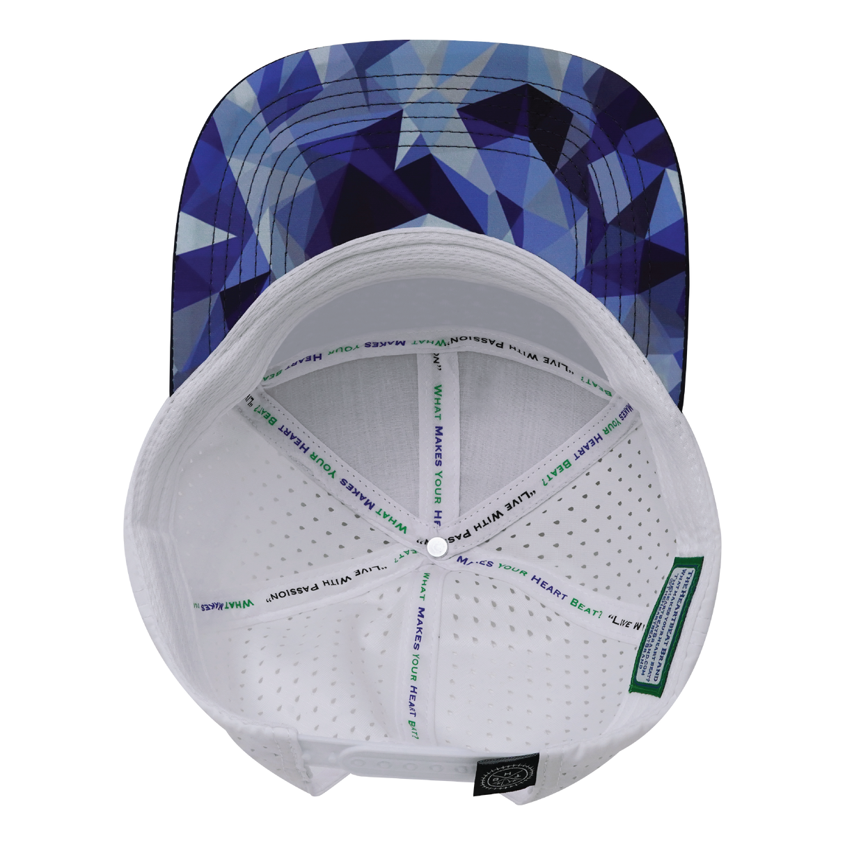 THB - 7 Panel - Geo Blue - Navy / White - Laser Mesh (Unisex)